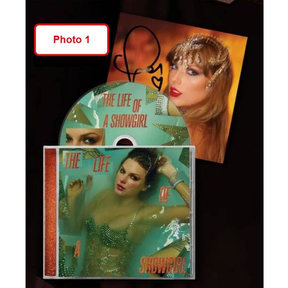 Taylor Swift The Life of a Showgirl CD + Hand Signed Photo 4 - Picture 3 of 5